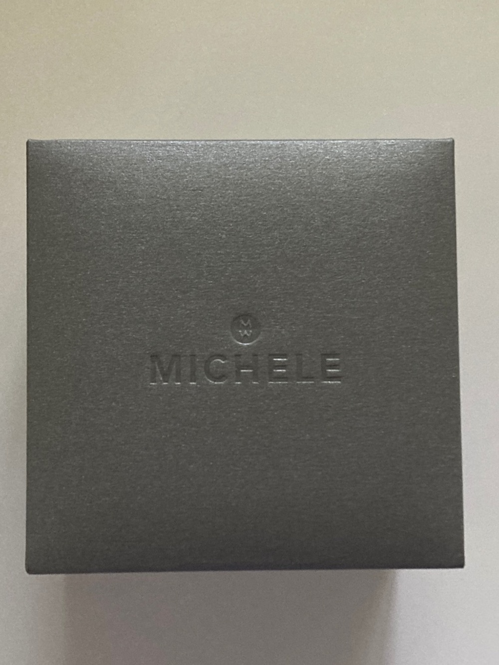 Michele Gray Watch Box/Cushion/Polishing Cloth/Manual/Warranty Card/NEVER USED!! - Picture 13 of 16